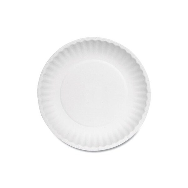 Ajm Packaging AJMPkg, PAPER PLATES, 6in DIAMETER, WHITE, BULK PACK, 1000PK PP6AJKWH - main